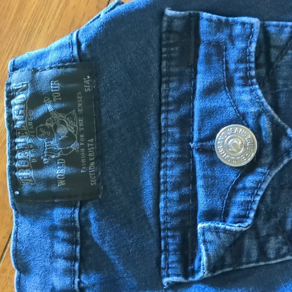True Religion Blue Denim Jeans Size 25 - Picture 6 of 8